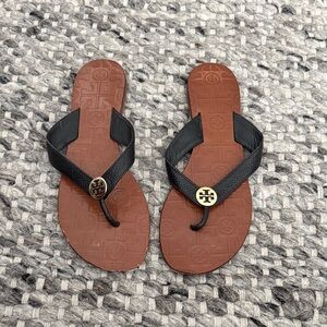 Tory Burch Black and Brown Sandals